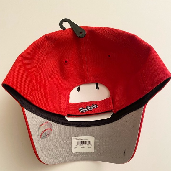 47 Bling Washington Nationals Hat in Red - Picture 3 of 4